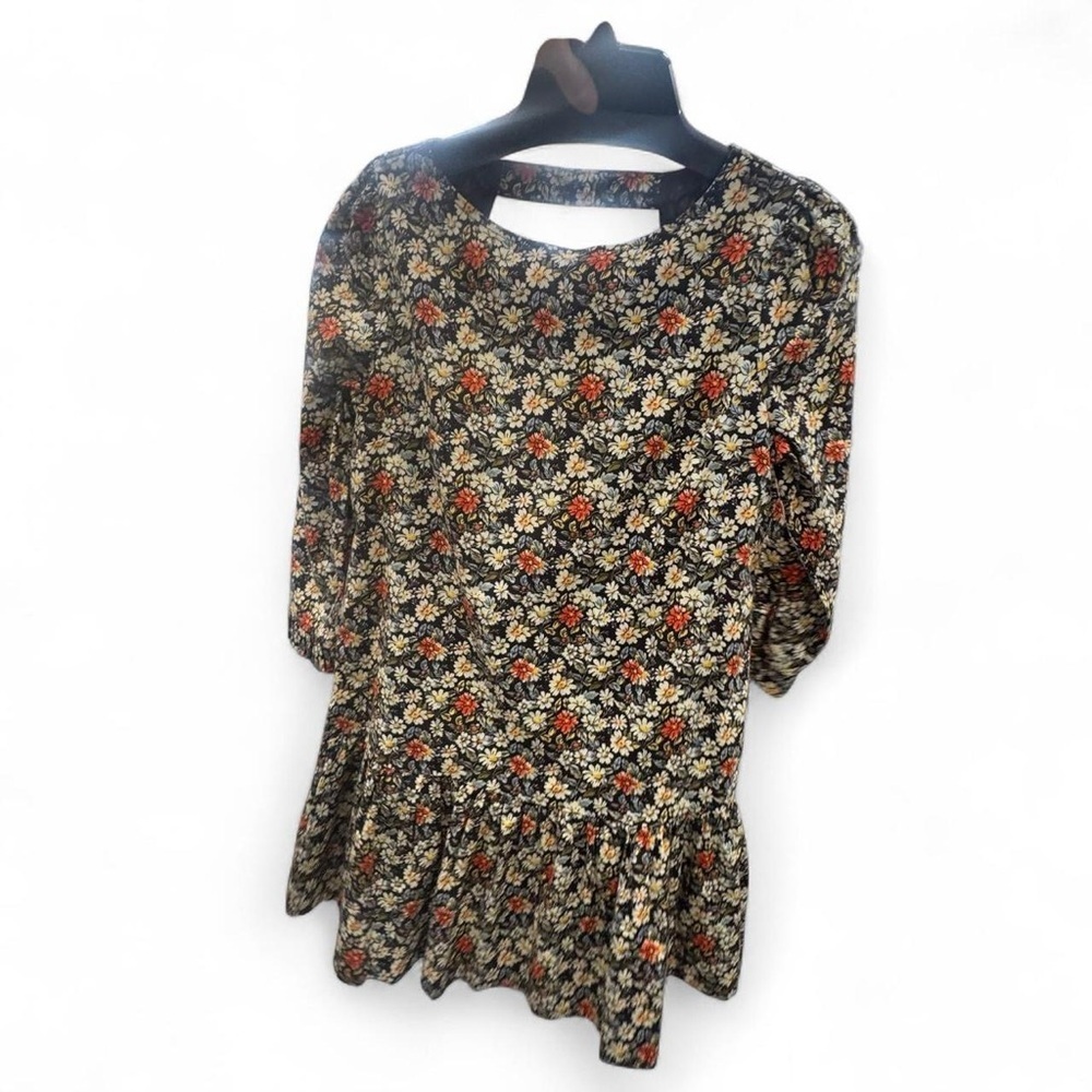 Free People Avenue Mini Dress Floral Black XS - Picture 7 of 8